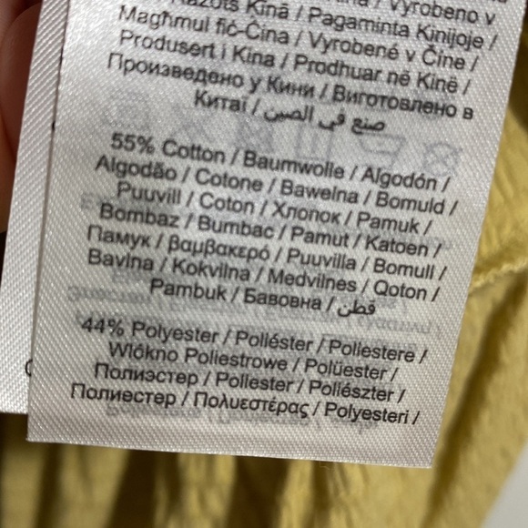 Asos dress small‎ yellow smocked babydoll style NeW Pieces - Picture 4 of 4